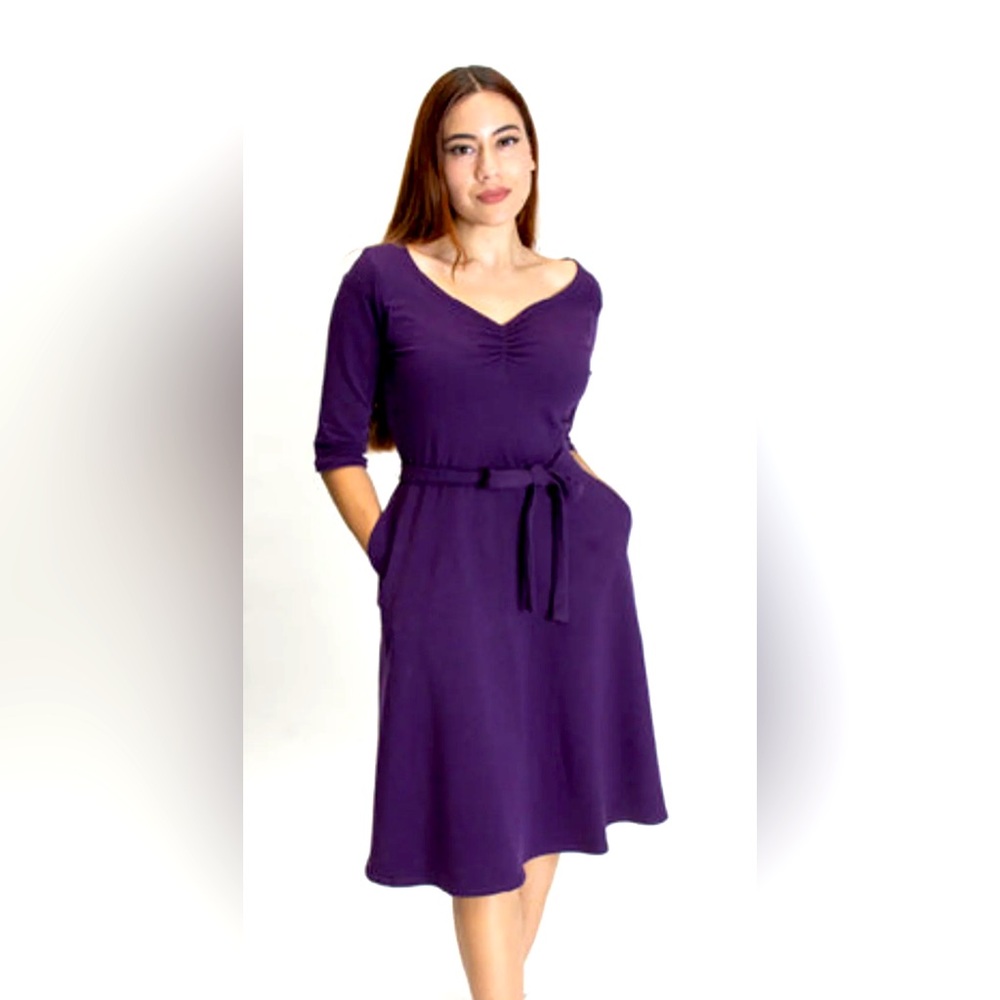 NWT Purple Vintage Style Swing Dress by Heart of Haute - Size 2X